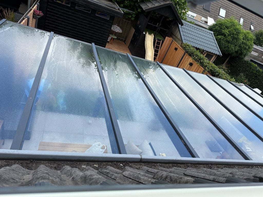 Glazen platen, Doe-het-zelf en Verbouw, Glas en Ramen, Ophalen, Gebruikt, 80 tot 120 cm, 160 cm of meer