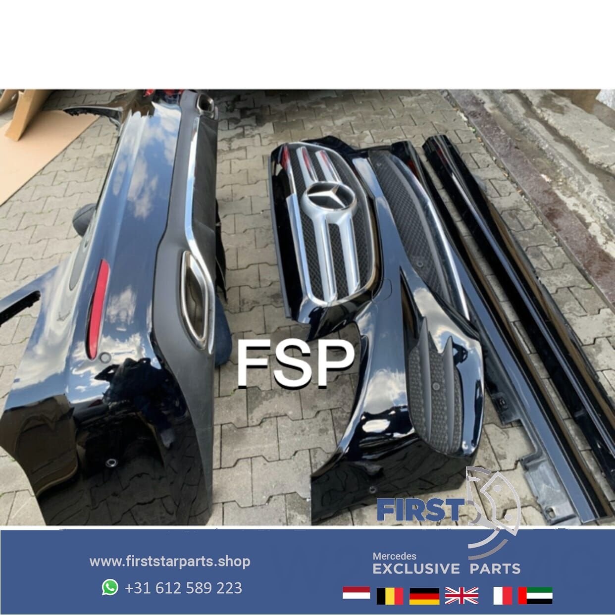 W213 E43 AMG Pakket Mercedes E Klasse 2016-2019 origineel AM, Gebruikt, -, Ophalen of Verzenden, Bumper