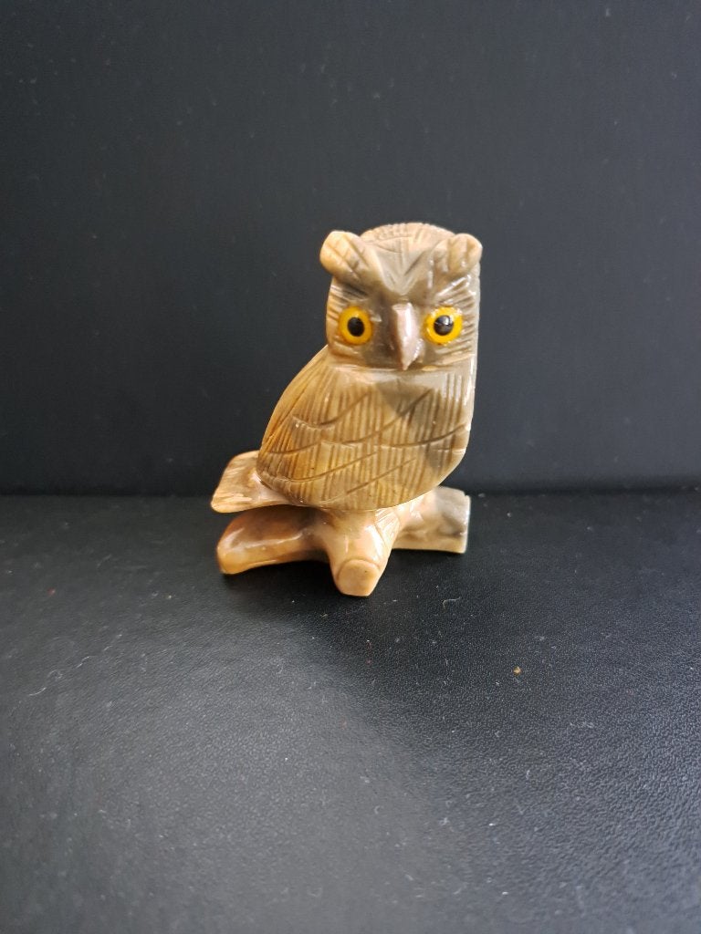 Uil beeldje van steen - Decoratief en uniek, Ophalen of Verzenden, Gebruikt, Dier