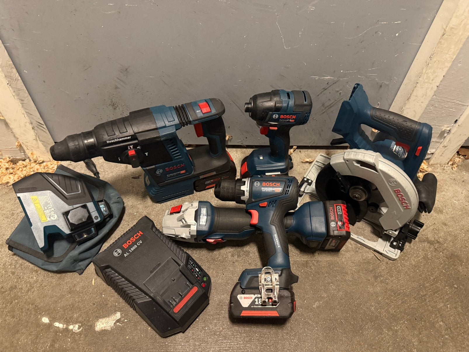 Bosch professional set, Ophalen of Verzenden, Gebruikt
