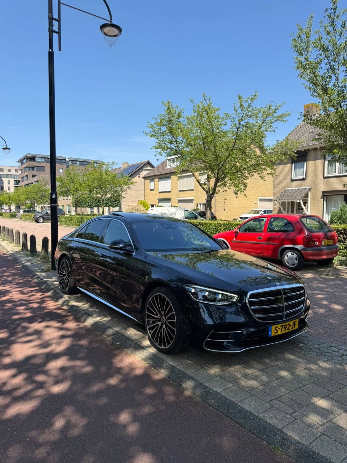 Mercedes-Benz S-Klasse 580e 510pk 9G-TRONIC 2023 AMG, Auto's, Mercedes-Benz, Automaat, 367 pk, Blauw, Vierwielaandrijving