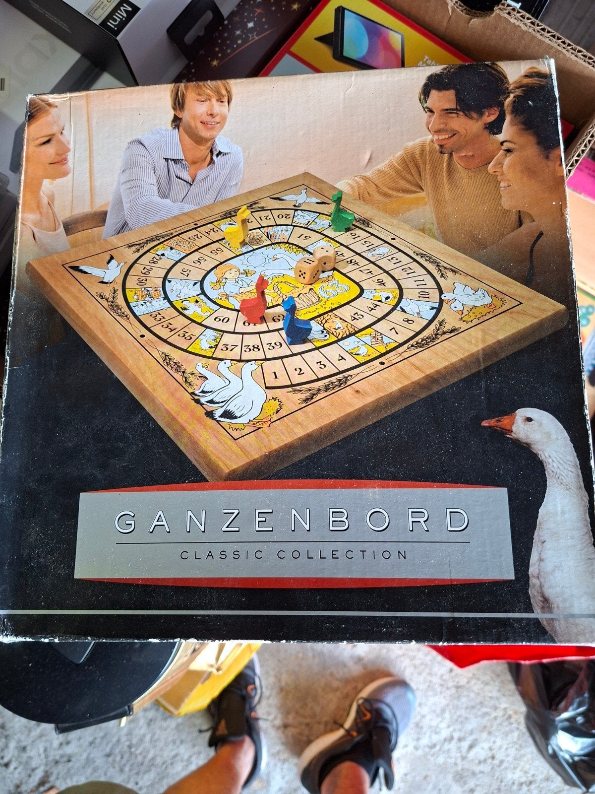 Ganzenbord Classic Collection - Leuk familiespel!, Drie of vier spelers, Ophalen of Verzenden, Gebruikt