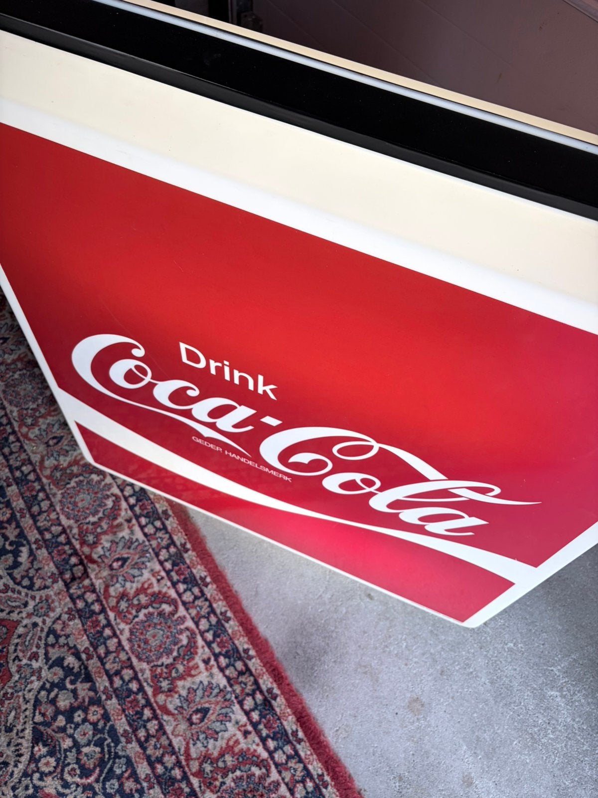 Coca cola lichtbak groot mancave bar cage reclame, Verzamelen, Merken en Reclamevoorwerpen, Ophalen, Gebruikt, Lichtbak of (neon) lamp
