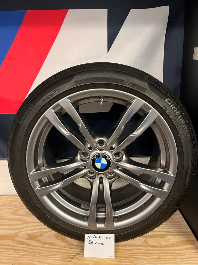 BMW Breedset 441M 18inch  F30, F31, F32, F33, F36, Ophalen, 18 inch, Gebruikt, Banden en Velgen