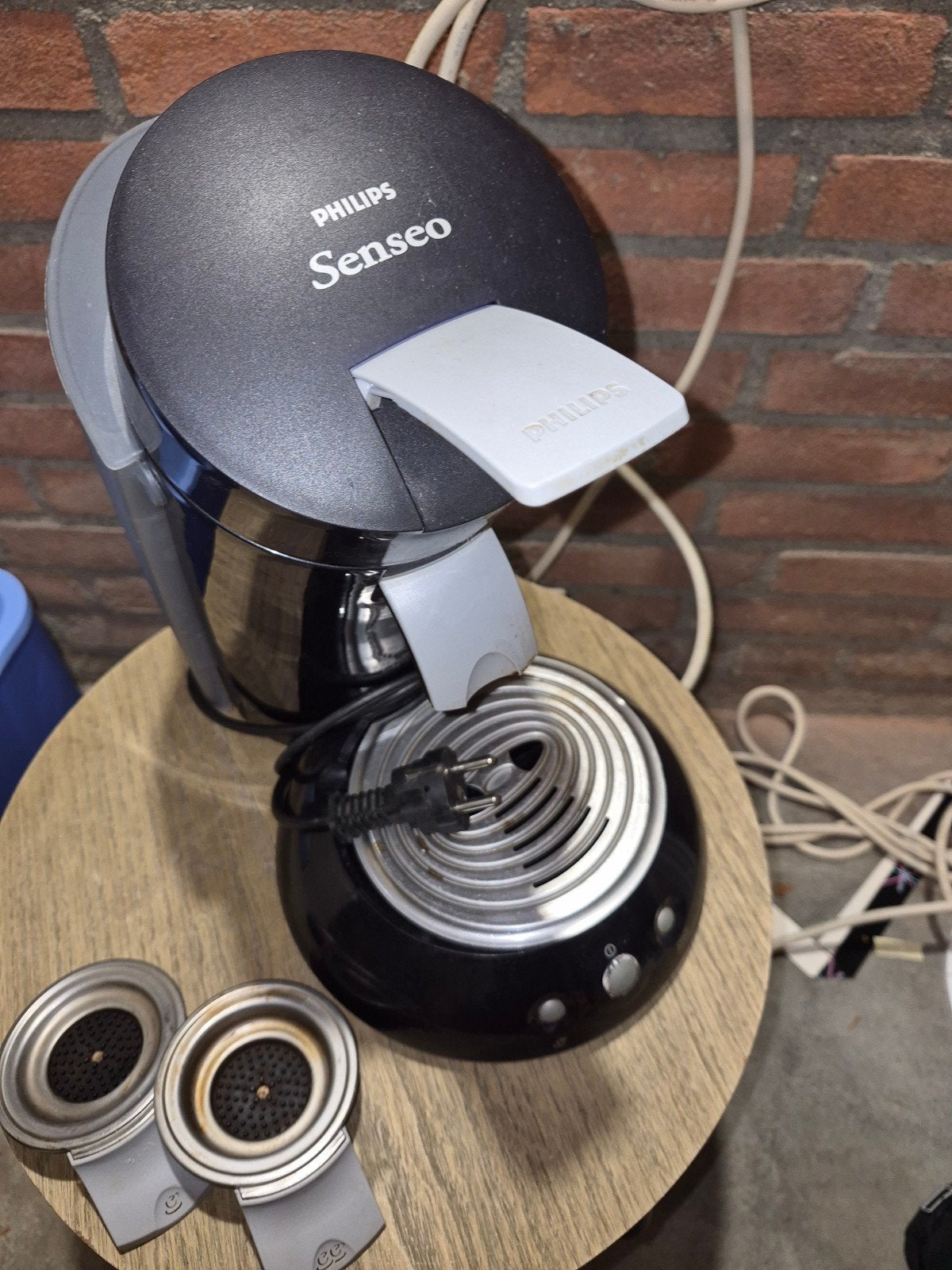 Philips Senseo Koffiezetapparaat - Zwart/Grijs, Ophalen of Verzenden, Gebruikt, Koffiemachine, Koffiepads en cups