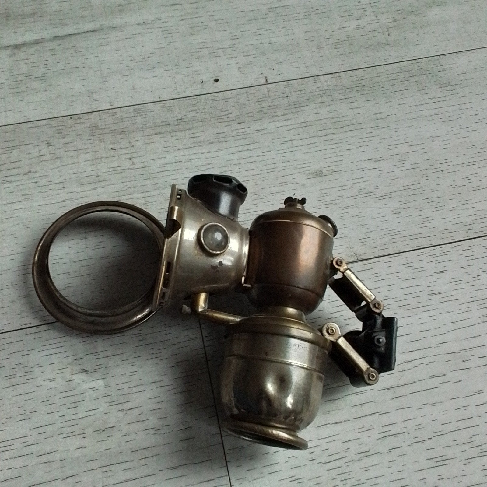antieke carbid fietslamp, Ophalen of Verzenden