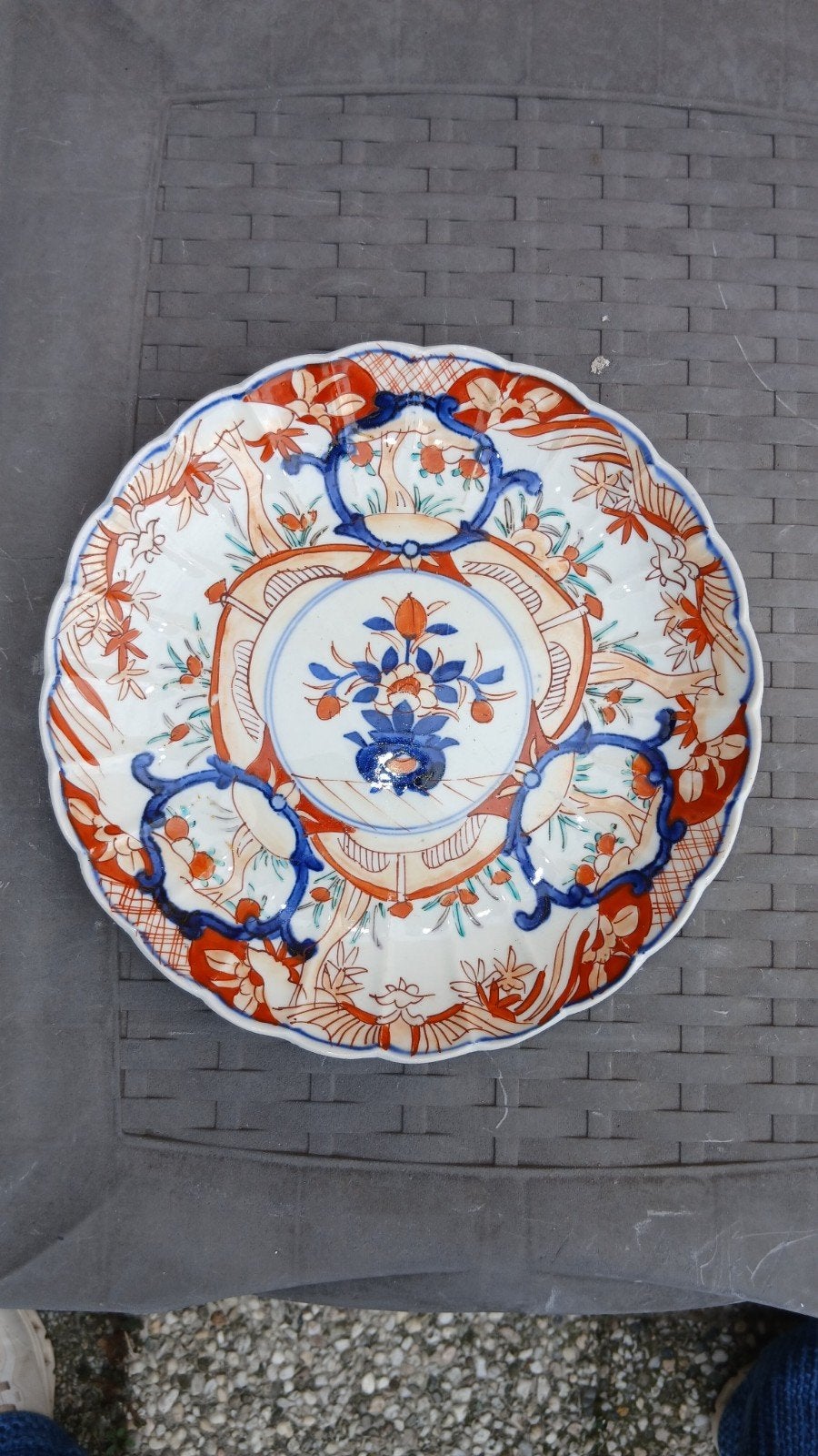 Antiek Japans Imari Porseleinen Schotel, Ophalen of Verzenden
