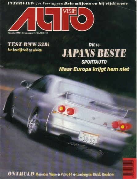 Autovisie 25 1995 : Nissan Skyline GTR - Citroen DS - BMW 5, Ophalen of Verzenden, Gelezen, Algemeen