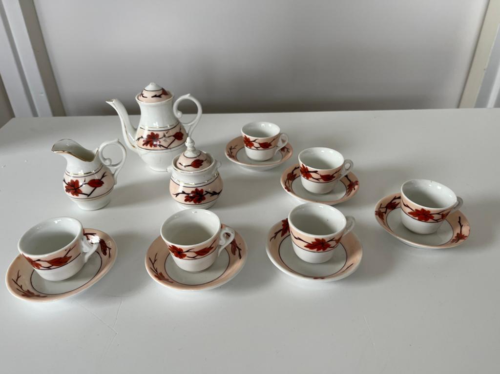 Poppenserviesje theeservies 50er jaren, Antiek en Kunst, Antiek | Servies compleet, Ophalen of Verzenden
