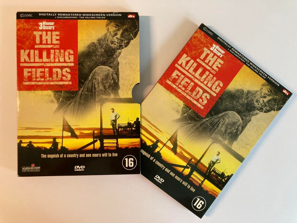 The Killing Fields + Omnibus Documentary, 1984 / 2x DVD, Cd's en Dvd's, Dvd's | Drama, Zo goed als nieuw, Waargebeurd drama, Vanaf 16 jaar