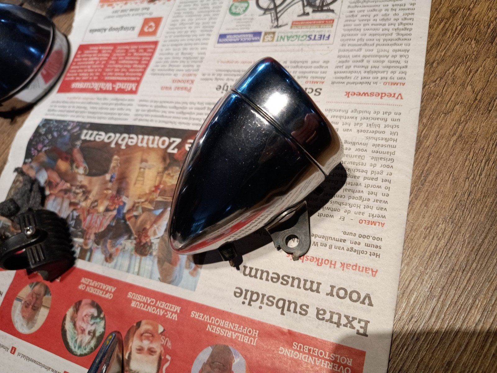 Nordlicht oldtimer fiets koplamp, Ophalen of Verzenden, Zo goed als nieuw, Oldtimerfiets, Nordlicht