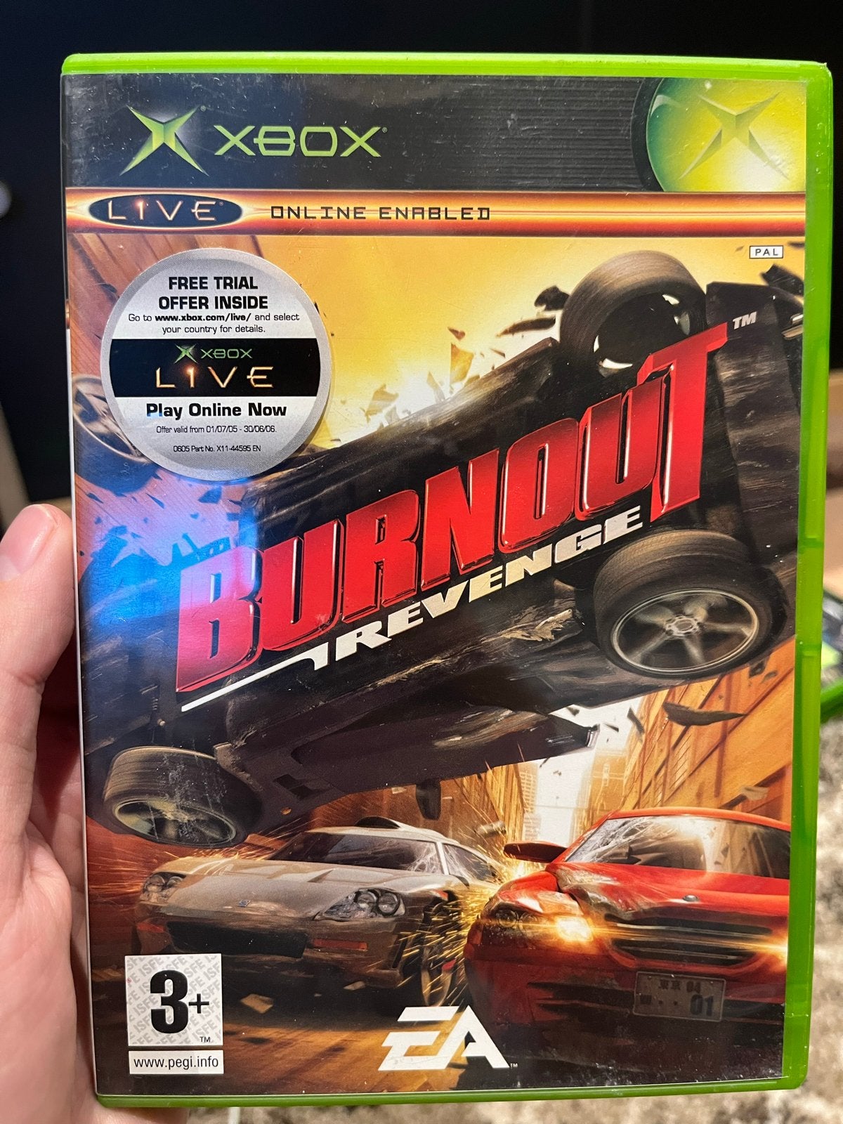 Burnout Revenge Xbox - Racegame vol actie en vernietiging, Online, Gebruikt, 1 speler, Racen en Vliegen