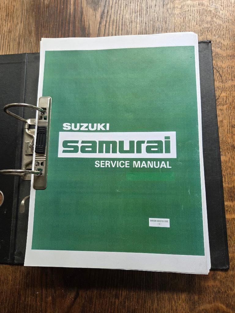 Service manual suzuki samurai, Ophalen of Verzenden