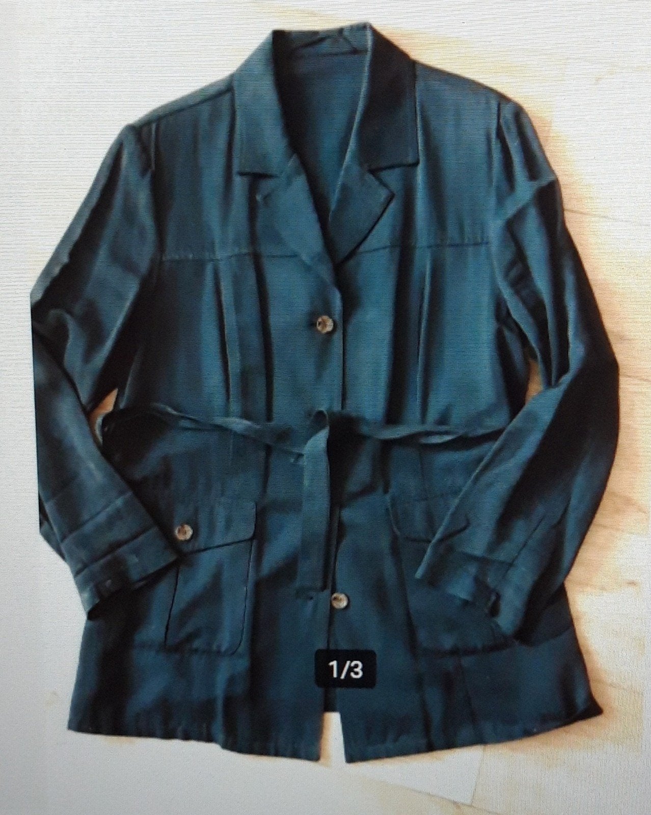 Jas / Blouse Mt.44, Zwart, Maat 46/48 (XL) of groter, Nieuw, Ophalen of Verzenden