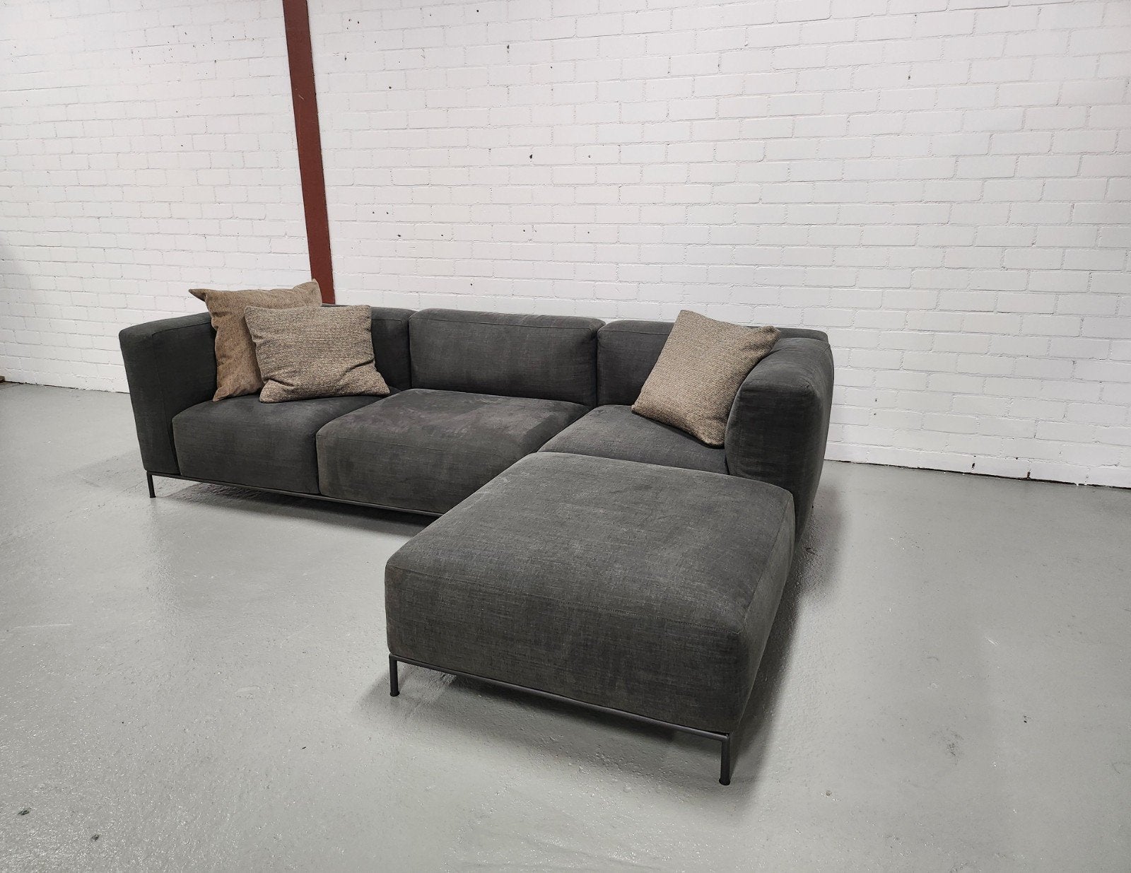 Cassina - Mex-Hi hoekbank by Piero Lissoni, Gebruikt, 125 cm of meer, 125 cm of meer, Ophalen of Verzenden