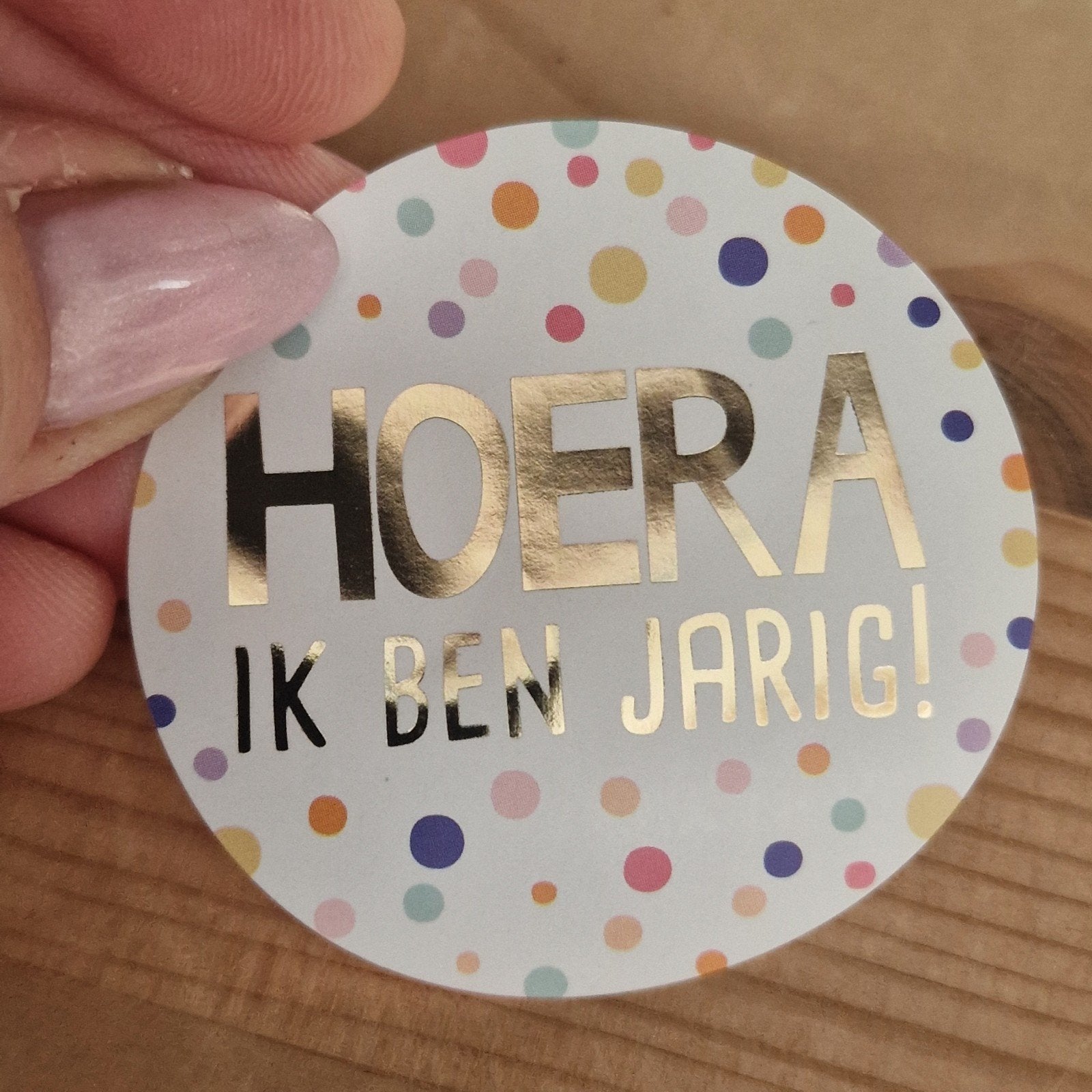 72 Kado stickers 5cm op rol (restrol), Ophalen of Verzenden, Nieuw