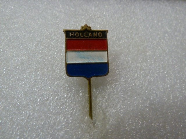 Vintage Holland Speldje - Nederlandse Vlag Pin, Ophalen of Verzenden, Gebruikt, Stad of Land, Speldje of Pin