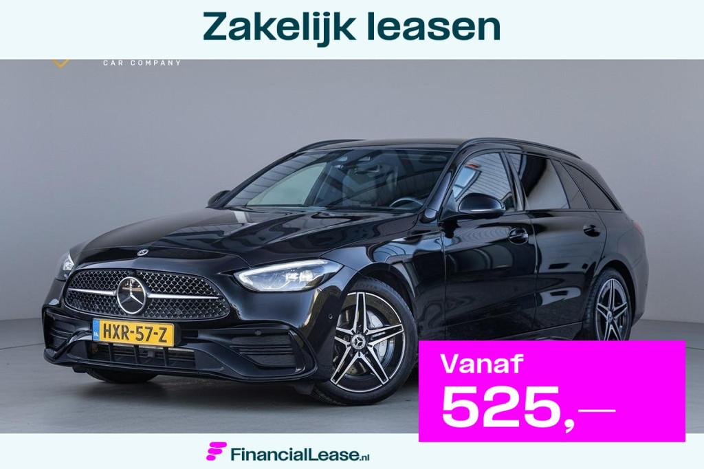 Mercedes-Benz C-Klasse Estate 180 AMG|Sfeerverl.|Camera|Carp, 15 km/l, 4 cilinders, Zwart, 170 pk