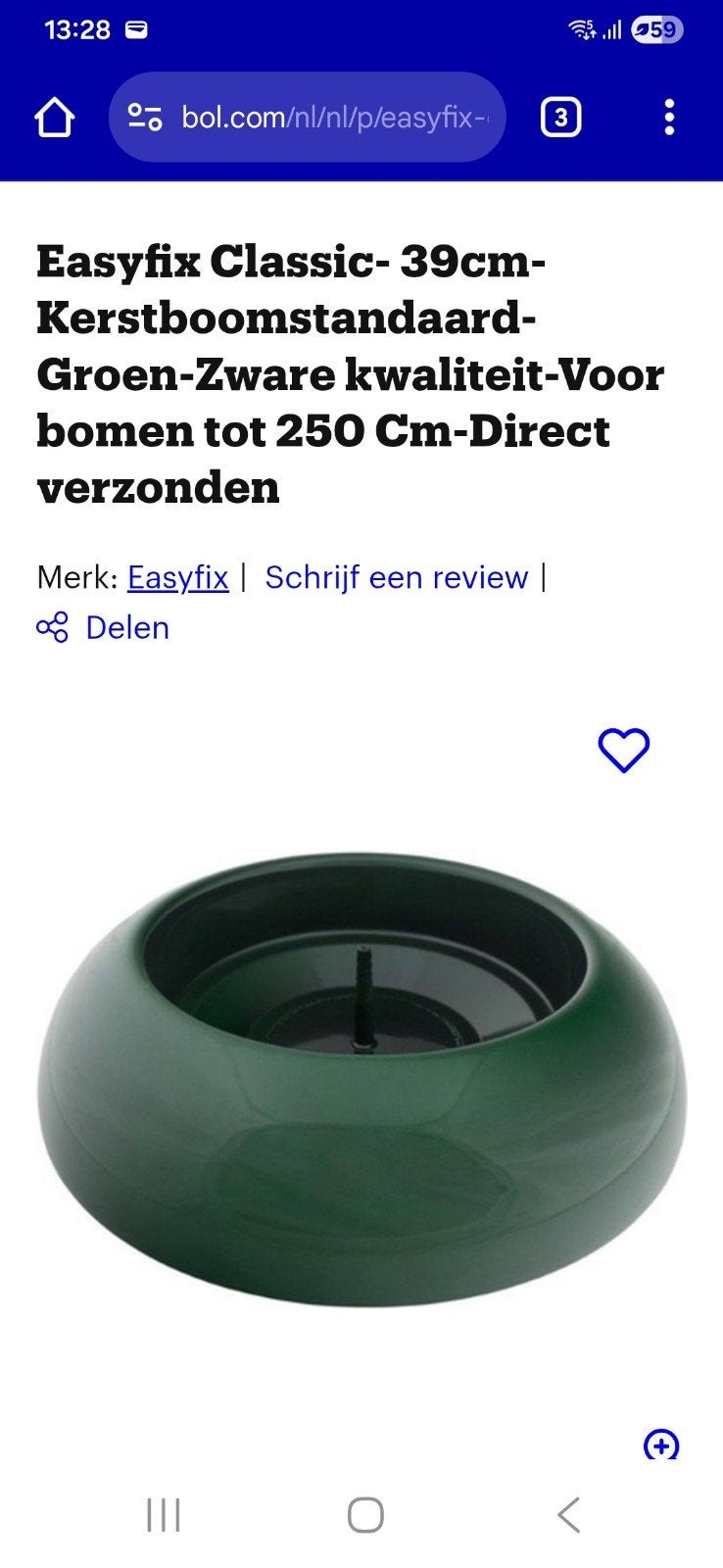 Easyfix kerstboomstandaard, Ophalen, Nieuw