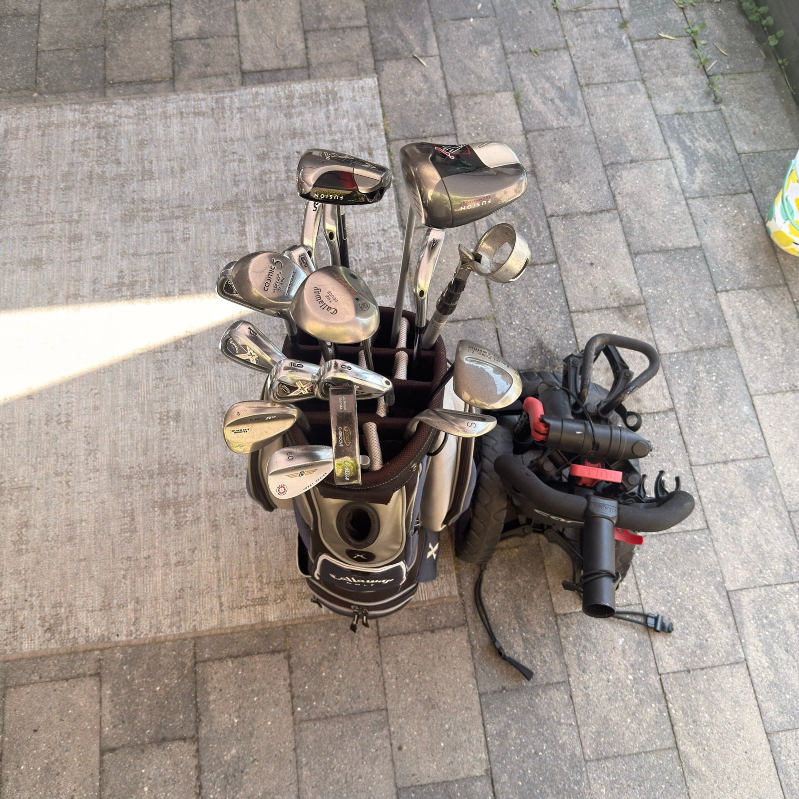 Complete Callaway Golfset met Clicgear Golftrolley, Ophalen of Verzenden, Gebruikt, Set, Callaway