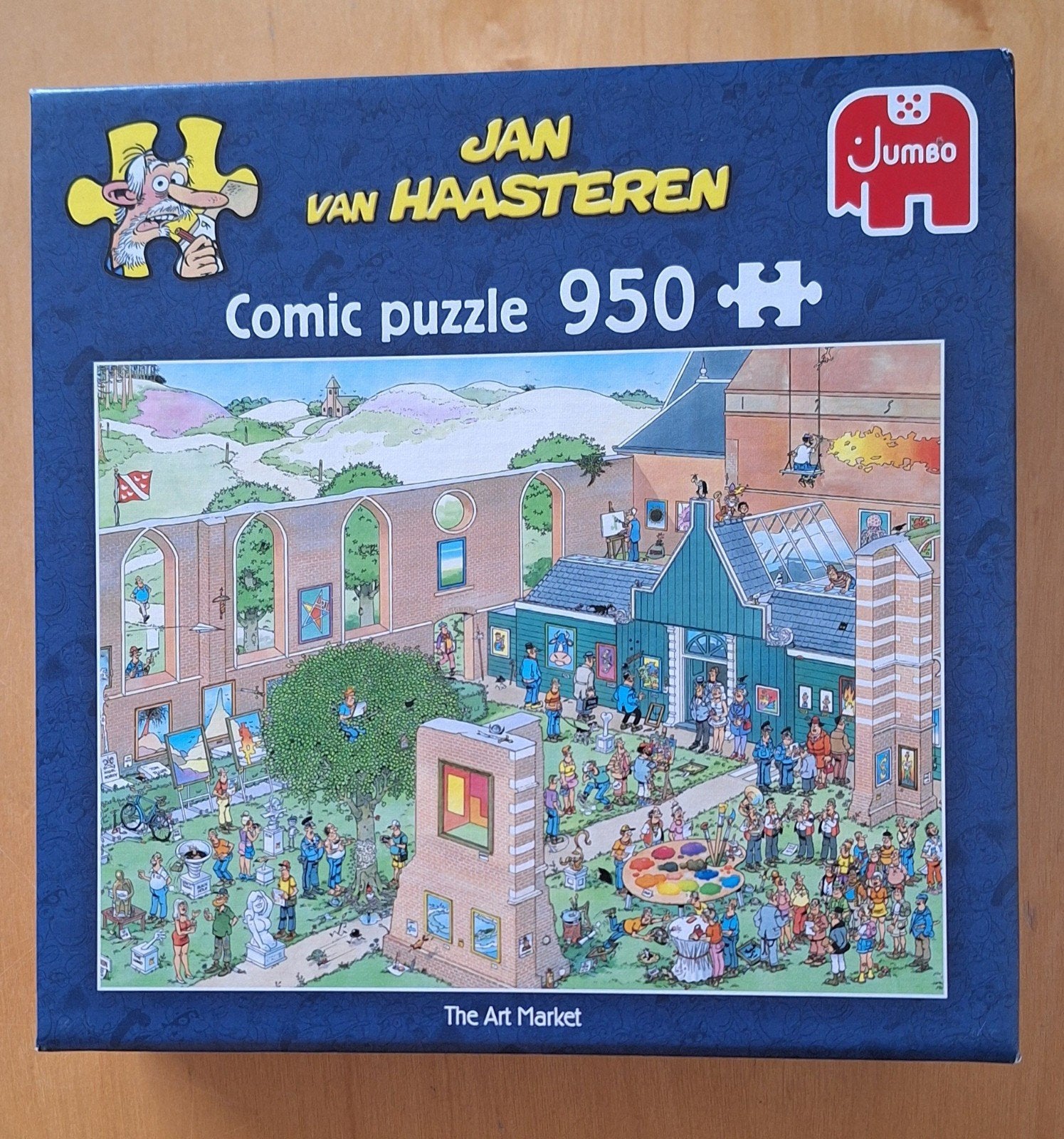 Jan van Haasteren puzzel: De Kunstmarkt, Ophalen of Verzenden, 500 t/m 1500 stukjes, Zo goed als nieuw, Legpuzzel