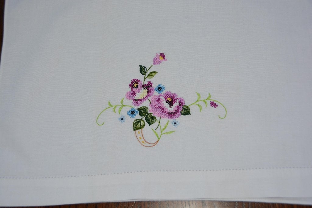 Geborduurde placemat / kleedjes, Gebruikt, Ophalen of Verzenden, Katoen, Placemat
