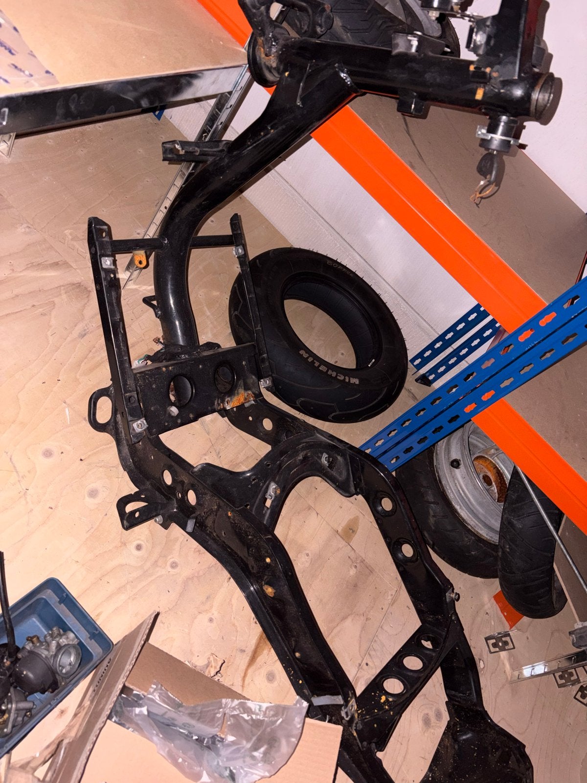 Piaggio Zip a1 motor frame 100cc - motorkenteken, Ophalen, Gebruikt, Frame, Piaggio