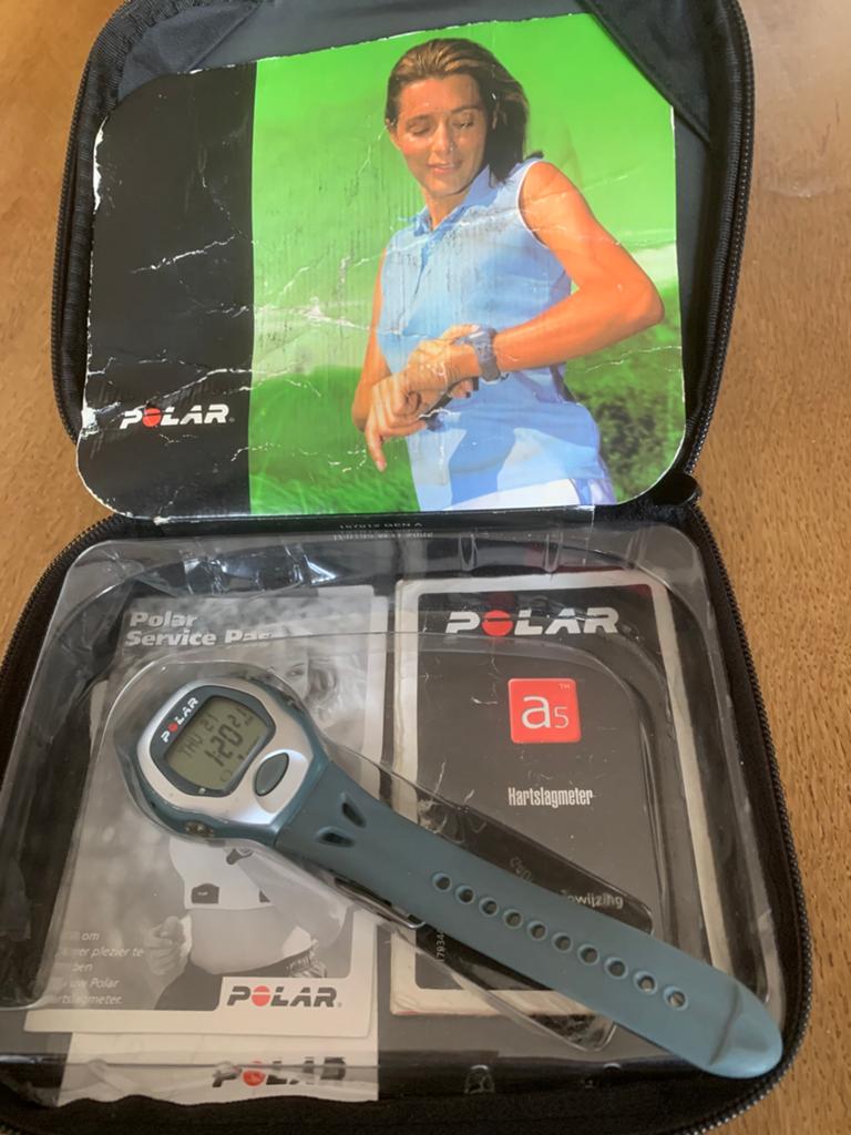 Polar A5 hartslaghorloge - Zonder sensorband, Sport en Fitness, Hartslagmeters, Ophalen of Verzenden, Gebruikt, Polar