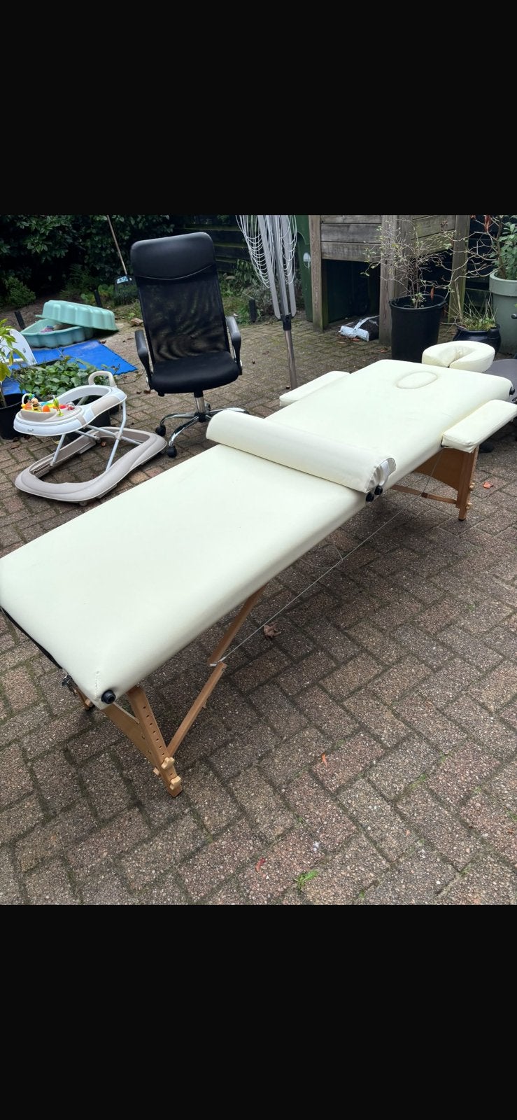 Inklapbare massagetafel, Ophalen, Zo goed als nieuw, Massagetafel