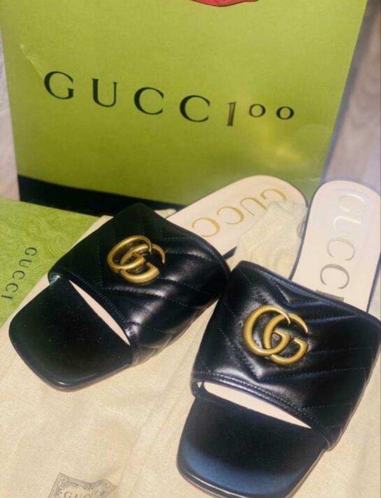 Gucci dames sandalen, Verzenden, Zwart, Sandalen of Muiltjes, Gucci