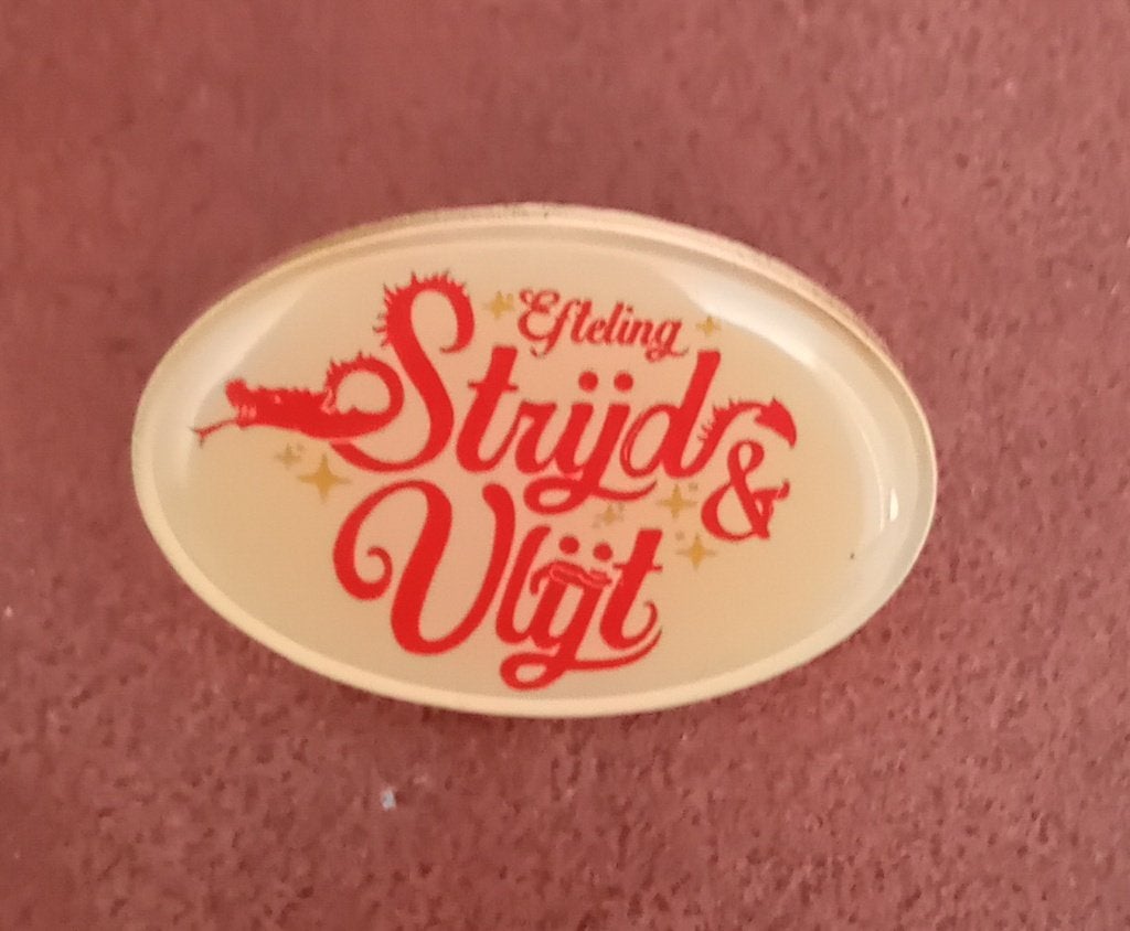 Strijd en Vlijt efteling pin, Verzamelen, Efteling, Ophalen, Zo goed als nieuw, Button of Speldje