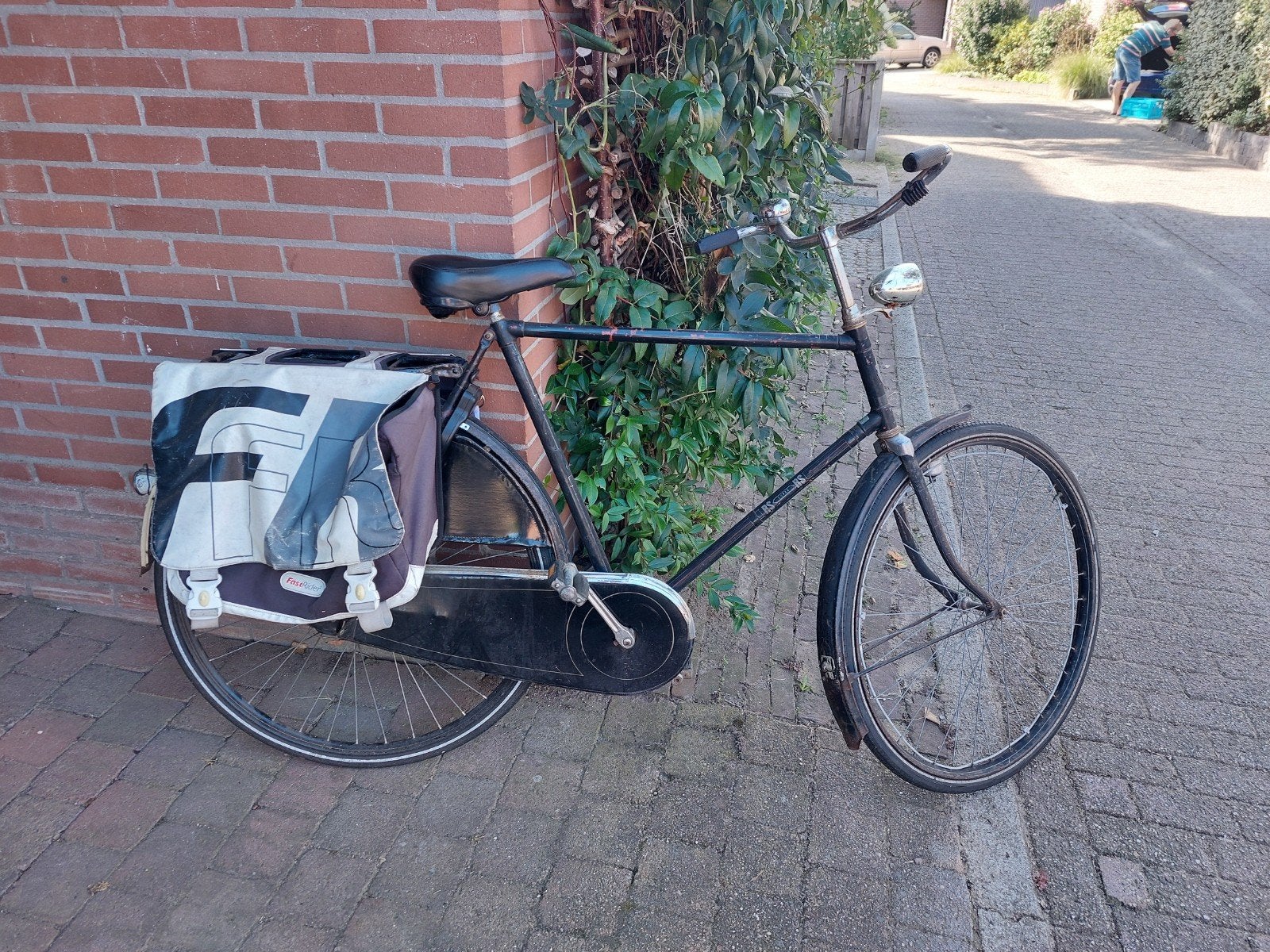 Goede (station) herenfiets met fietstassen, Ophalen, Gebruikt, Overige merken