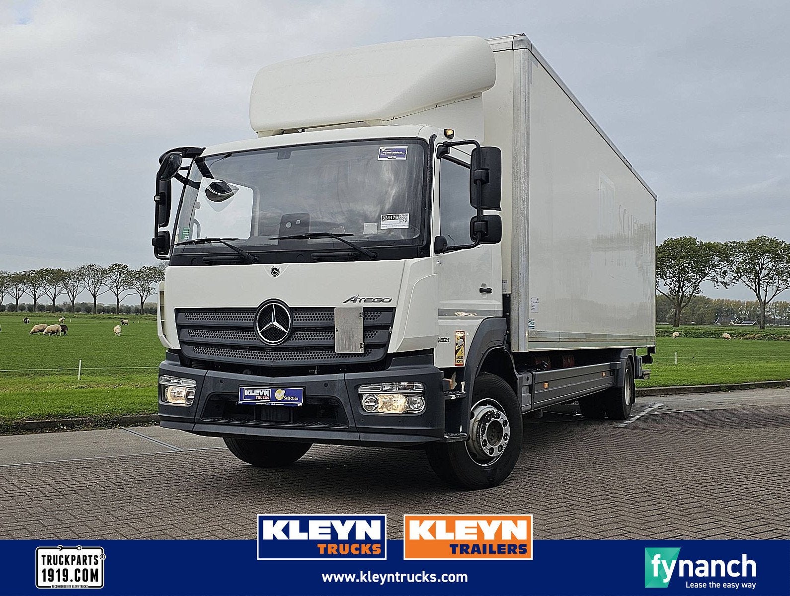 MERCEDES-BENZ ATEGO 1623 L Bakwagen Laadklep 16T Zijdeur Ond, Automaat, Euro 6, Wit, Bedrijf