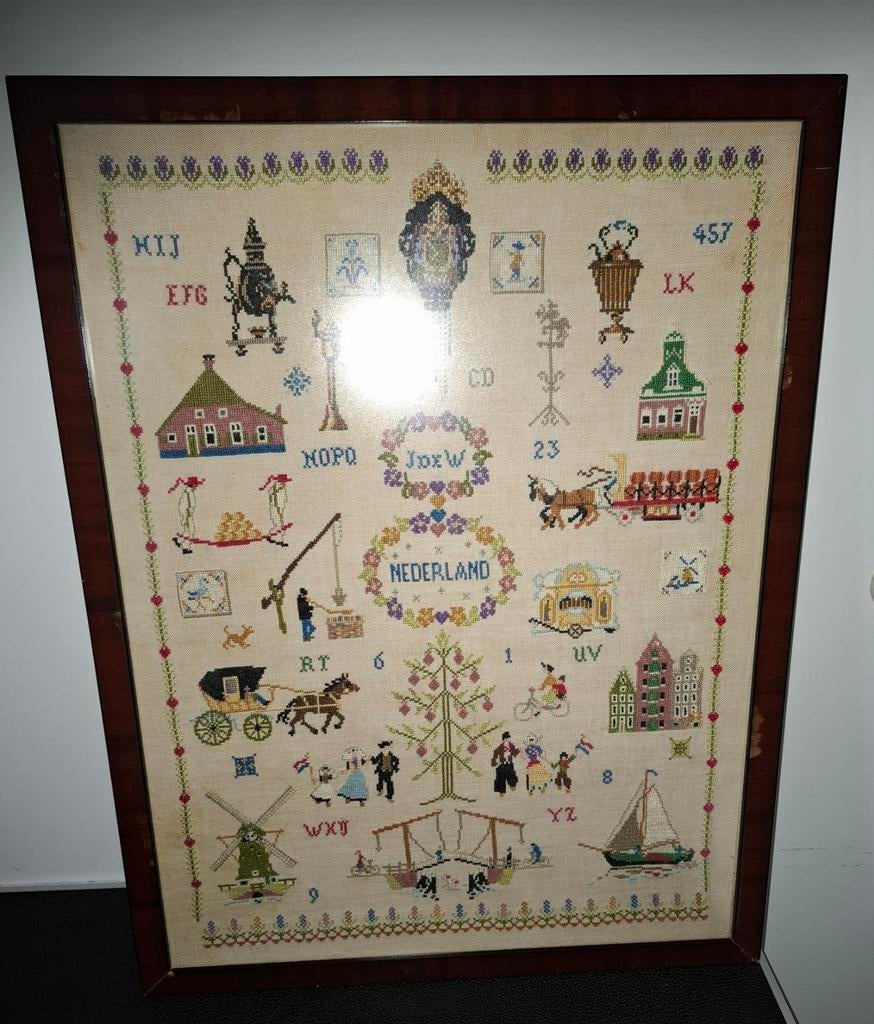 Geborduurd schilderij, Ophalen of Verzenden