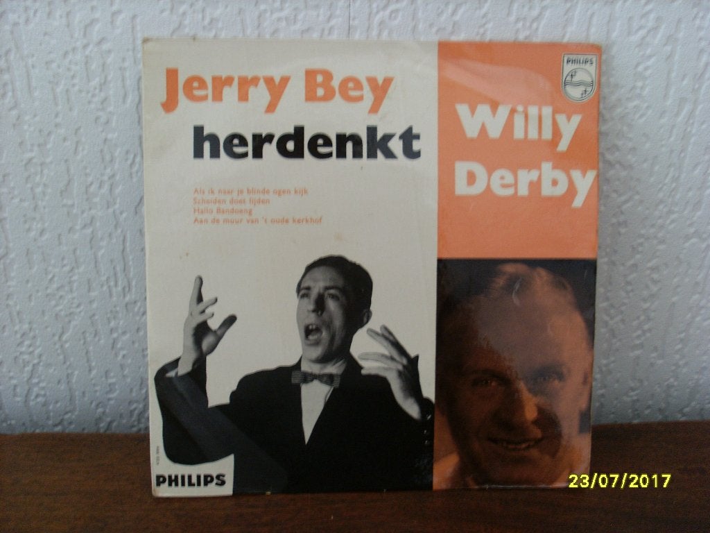 Jerry Bey Ep - Jerry Bey Herdenkt Willy Derby ---1714, EP, Verzenden, 7 inch, Zo goed als nieuw
