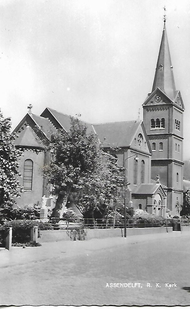Assendelft- -R.K.Kerk., Verzenden, 1960 tot 1980, Ongelopen, Noord-Holland
