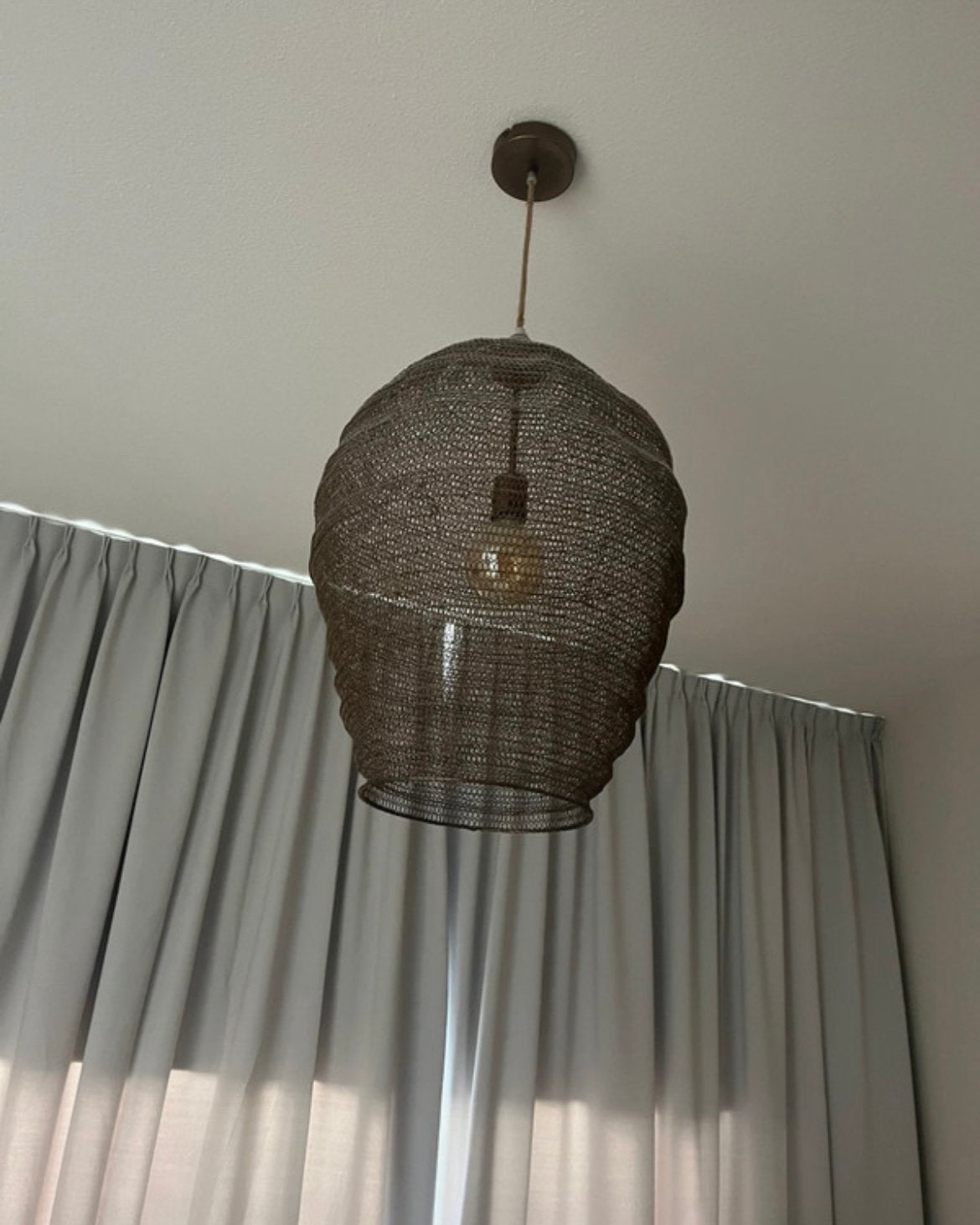 Plafondlamp, Ophalen of Verzenden, Gebruikt, Overige materialen