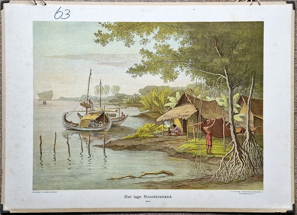 Het lage Noorderstrand, Java / W.C.C. Bleckmann, Antiek en Kunst, Ophalen, Geschiedenis