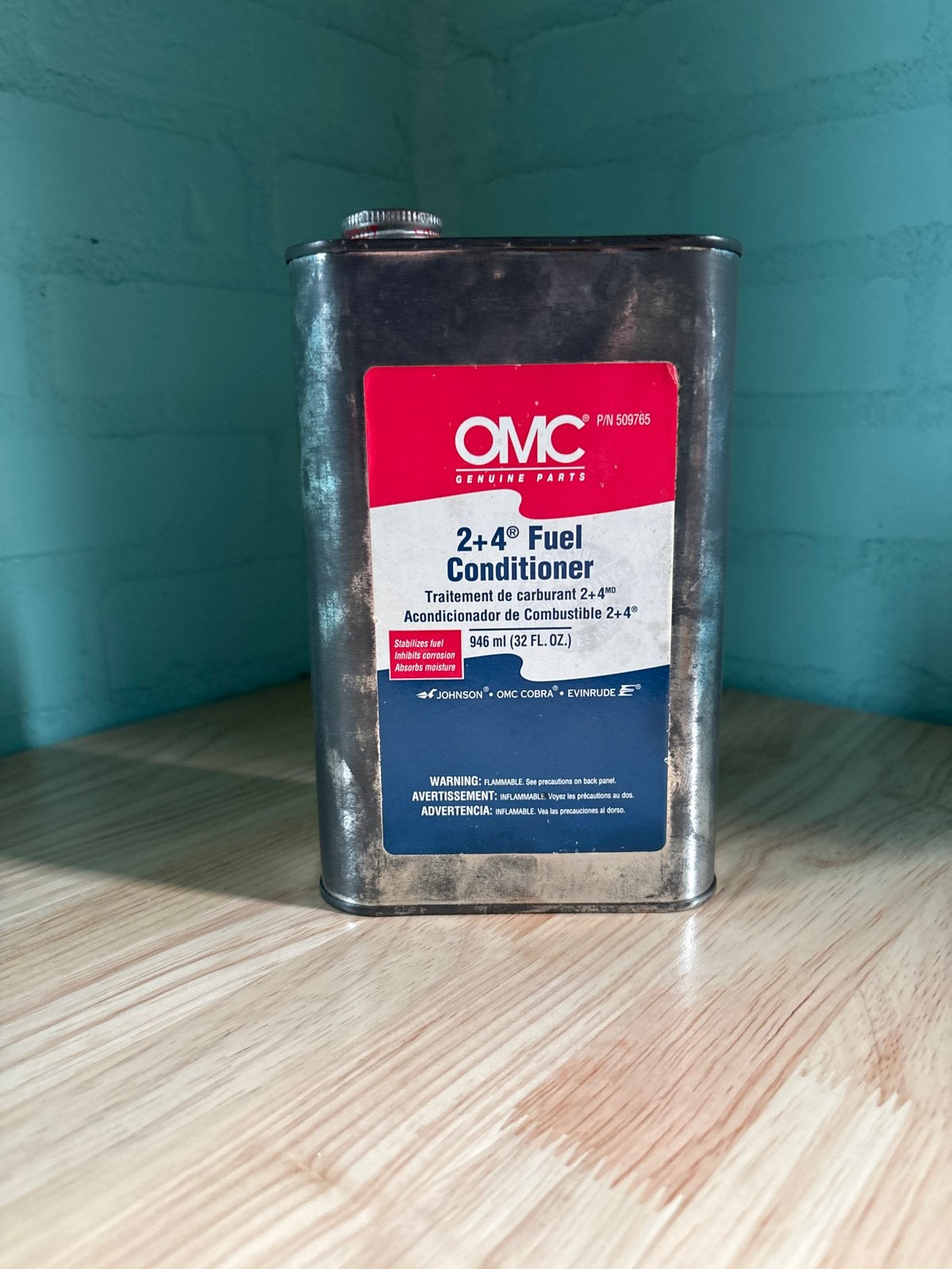 Vintage OMC 2+4 Fuel Conditioner - Brandstofbehandeling, Ophalen of Verzenden, Gebruikt, Overige automerken
