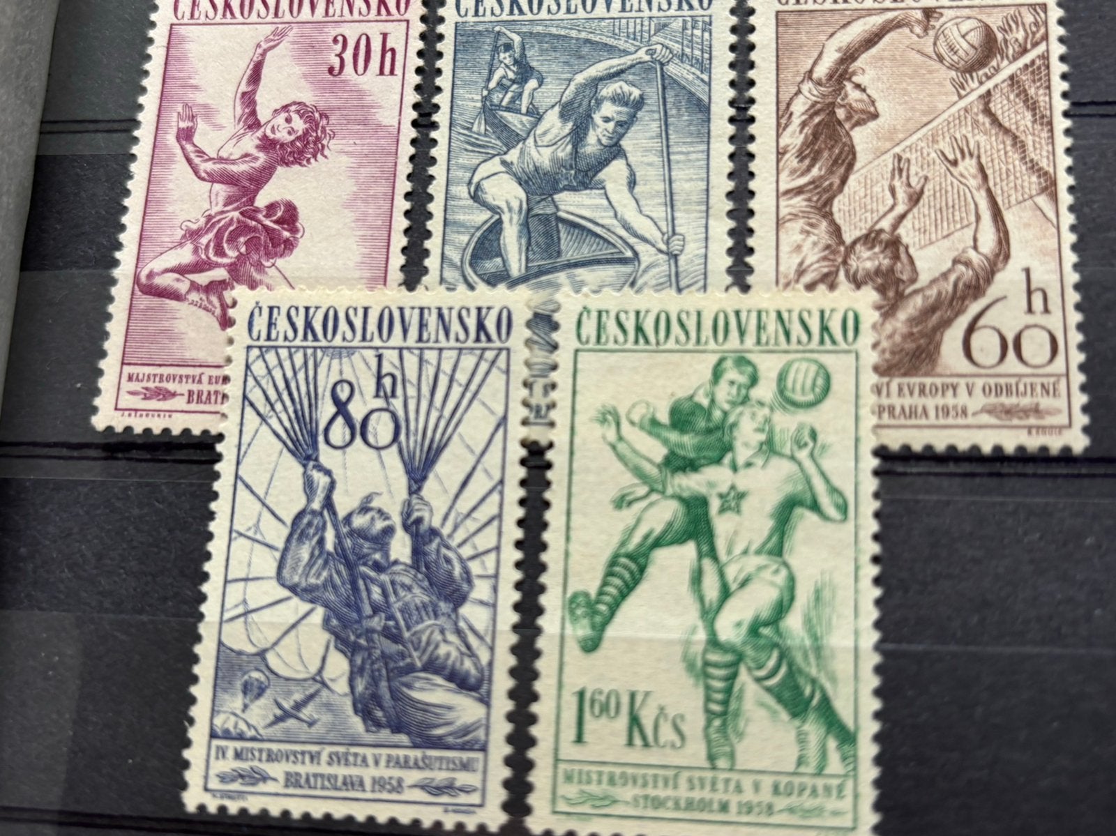 Tsjechoslowakije 1958, Ophalen of Verzenden, Overige landen, Postfris