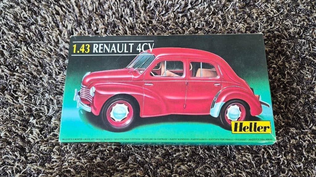 Heller 1:43 – Renault 4CV (Kit 80174) – Compleet & Ongebouwd, Ophalen of Verzenden, Nieuw, Auto, Overige merken