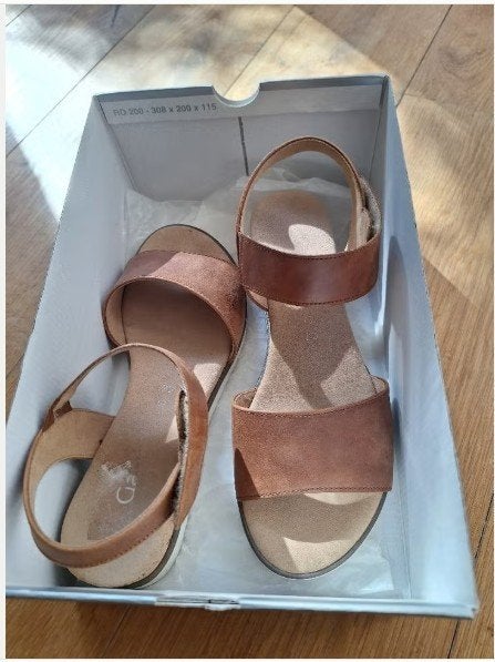 Gabor sandalen , cognac / bruin, maat 39,5, Bruin, Verzenden, Gabor, Sandalen of Muiltjes