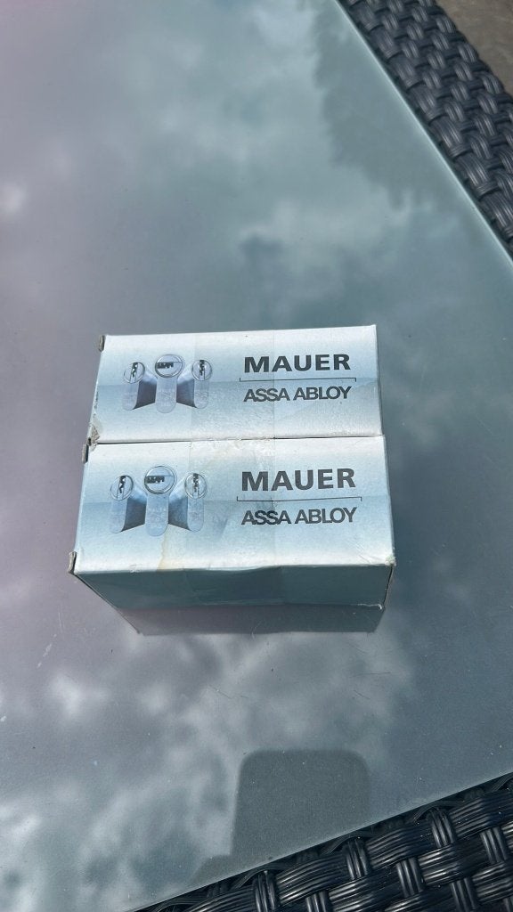 Mauer Assa Abloy slotcilinders 2 x gelijk sluitend NIEUW, Ophalen of Verzenden, Nieuw, Slot