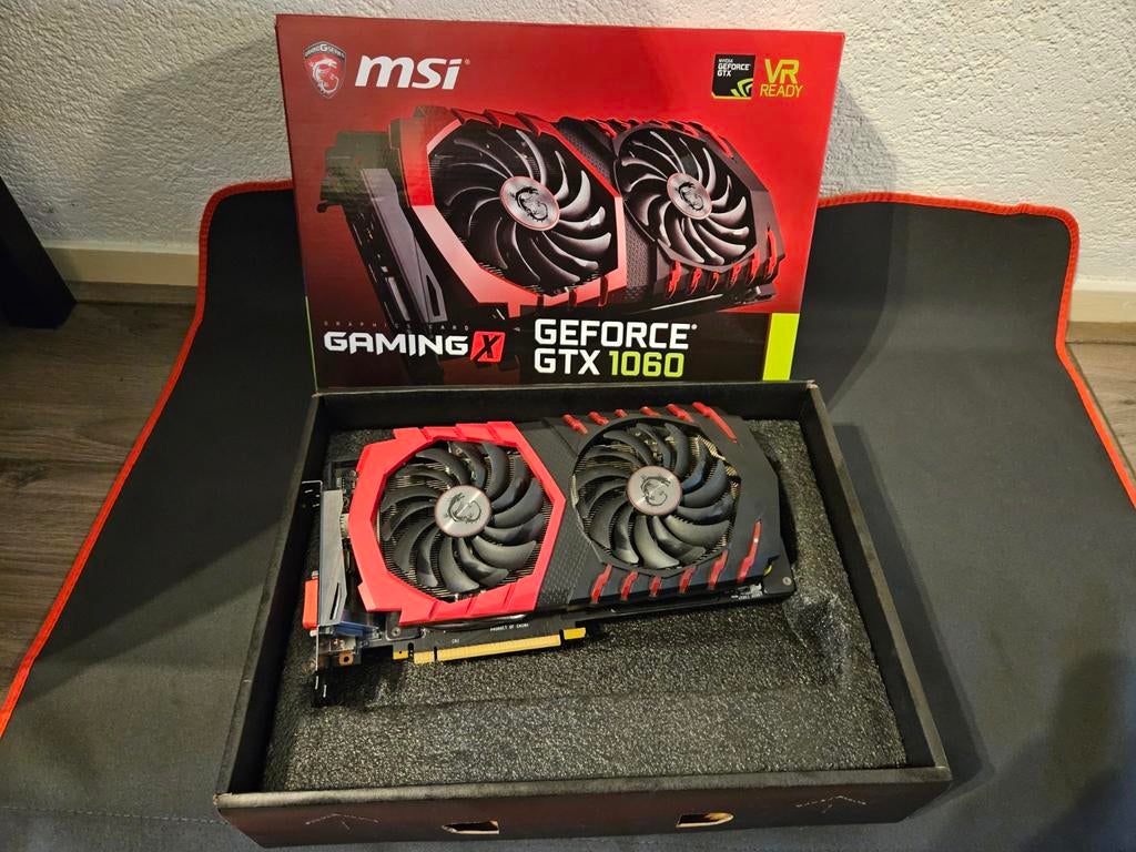 MSI GeForce GTX 1060 GAMING X 6G -Schoongemaakt en getest, Computers en Software, Videokaarten, PCI-Express 3, Gebruikt, HDMI