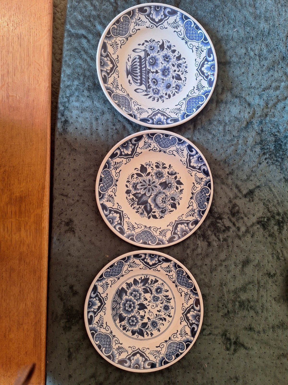 3 delftsblauwe borden OUD DELFT, Ophalen of Verzenden