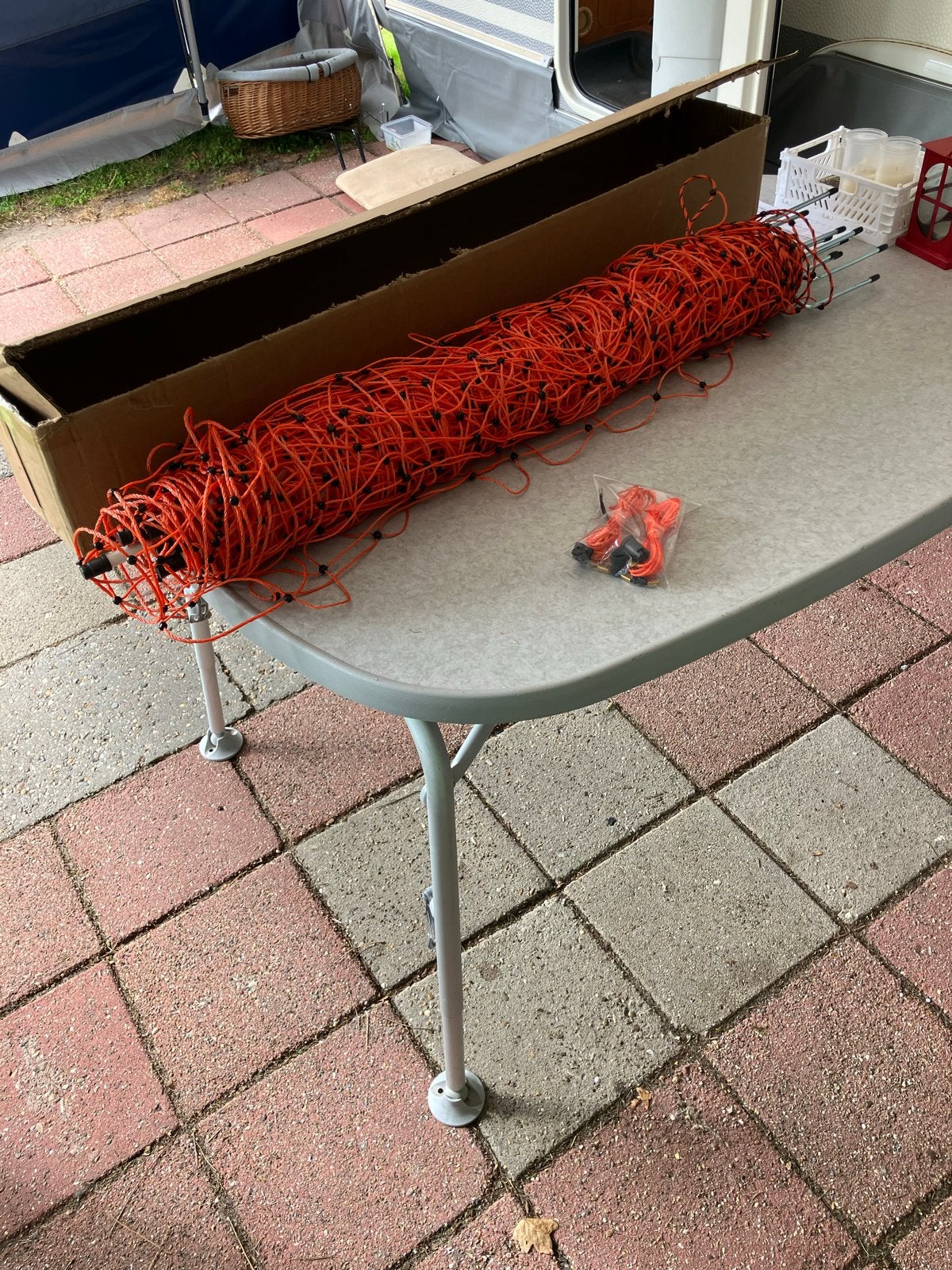 Horizont schapennet - 20 meter, Tuin en Terras, Tuinhekken en Hekwerk, Ophalen, Gebruikt, Kunststof, Overige typen