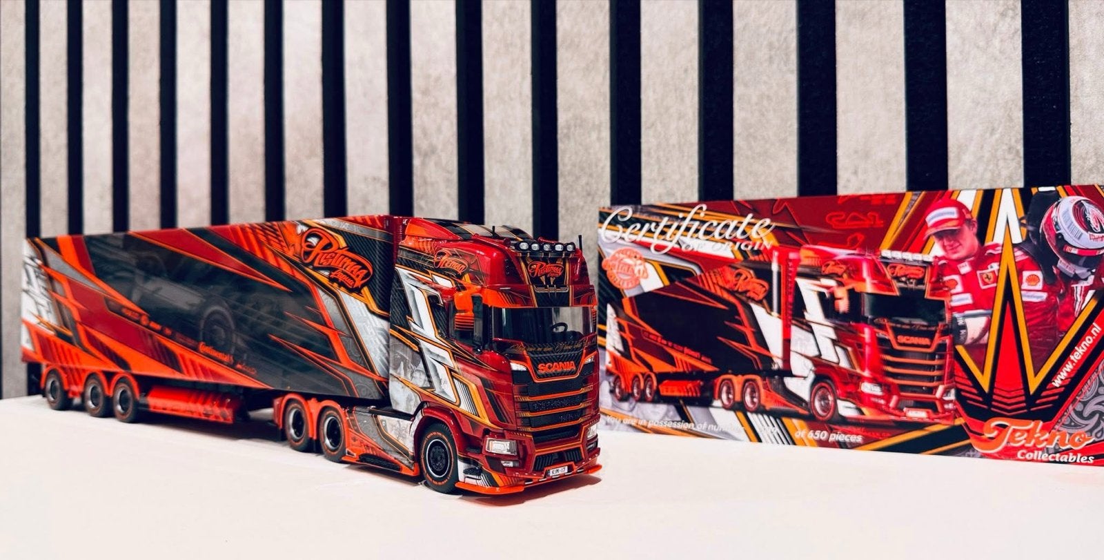 Scania Ristimaa-Iceman Finland Tekno 1:50, Ophalen of Verzenden, Nieuw, Bus of Vrachtwagen, Tekno