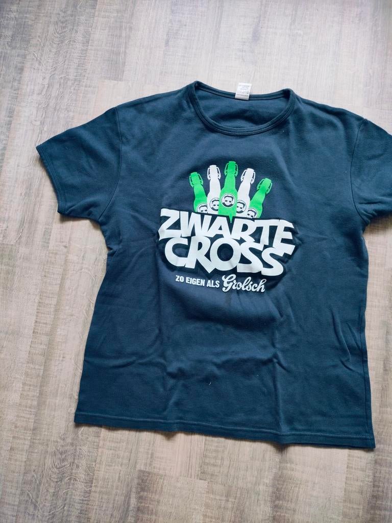 Zwarte Cross T-shirt 2010 - Zo Eigen Als Grolsch, Kleding | Heren, T-shirts, Ophalen of Verzenden, Gedragen, Zwart