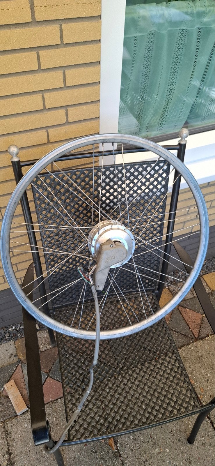 Naafmotor velg Sparta Delphi met kabelboom en handgrepen, Fietsen en Brommers, Gebruikt, Sanyo, Motor, Aluminium