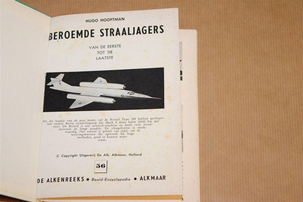 Beroemde Straaljagers — Alkenreeks no. 56 [1961], Verzamelen, Gebruikt, Schaalmodel, -, -